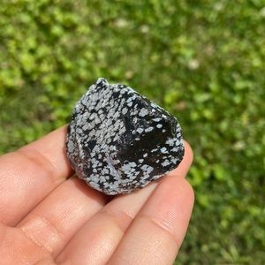 Raw Snowflake Obsidian Crystal Tumble